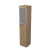 9ПЛ.005.18 Пенал высокий со стеклом (400x450x2045), левый (Teakwood)