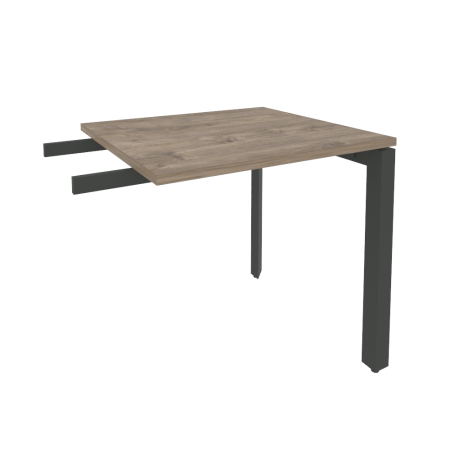 Брифинг-приставка на П-образном м/к Onix O.MP-BR-7 780x720x750 (Тиквуд Темный/Черный металл)