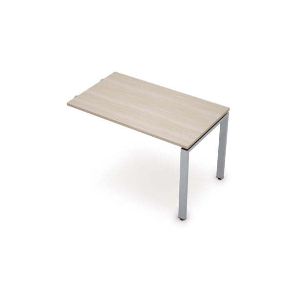 6МПр.602 Приставной элемент (1200x700x750) (Шамони светлый/Алюминий матовый)