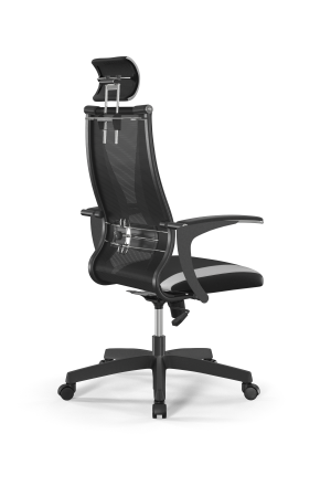 Кресло для руководителя Метта Sit 10 B2-170U - T+UMF(SY271)+Extra /Kb38/Wh09/U0mL-b/H3mL-Pf-2D(M09.B (Черный | Белый)