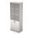 6Ш.005.4 Шкаф для документов высокий со стеклом (800x450x2116) (Шамони светлый)