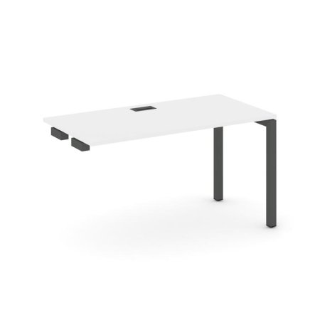 Стол-приставка к опорным элементам SN-5P.OPRS-024 (1580х800х750) (Белый/Металл Антрацит)