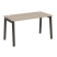 Стол рабочий на деревянных опорах Onix Wood OW.SP-3.7 1380x720x750 (Тиквуд Светлый/Дуб Темный)