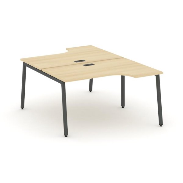 Рабочая станция эргономичная SN-4A.DRPA-011 (1380х1432/1992х750) (Акация Лорка/Металл Антрацит)