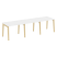 Рабочая станция на деревянных опорах Onix Wood OW.RS-3.1.8 2940x800x750 (Тиквуд Светлый/Дуб Темный)