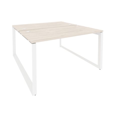 Рабочая станция на О-образном м/к Onix O.MO-D.RS-2.3.7 1380x1475x750 (Денвер Светлый/Белый Металл)