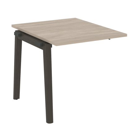 Проходной наборный элемент переговорного стола на деревянных опорах Onix Wood OW.NPRG-0 780x980x750 (Дуб Аттик/Дуб Темный)