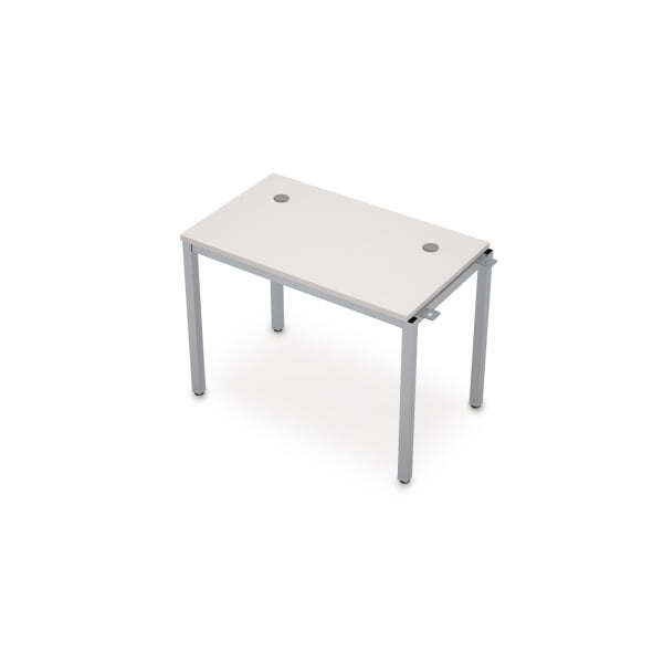 6МБН.167 Линейные бенч-системы, начальный модуль (1000x600x750) (Белый/Алюминий матовый)