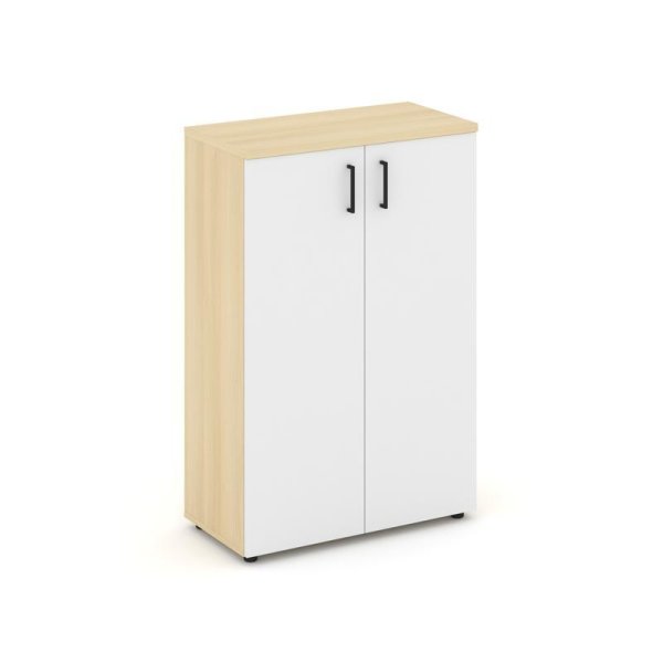 Шкаф средний широкий SN.STS-204 (796х400х1203) (Акация Лорка/Белый)