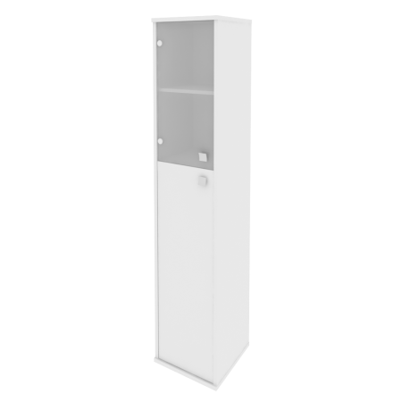 Шкаф высокий узкий, левый Style Л.СУ-1.7Л 412x410x1980 (Белый)