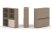 Тумба двойная + высокая надставка ES.NB.2V-10 (1500х410х1520) (Латте/Тиквуд Светлый)