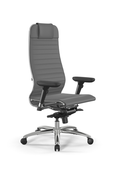 Кресло для руководителя Метта Samurai L1-3D - Infinity /Uc02/Nc02/D13P(M06.B31.G04.W03) (Серый)