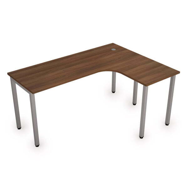 Стол письменный на металлокаркасе прав одиночная опора заказывается отдельно Стиль 2М.133 1600x1200x (Шамони темныйСерый)