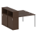 Рабочая станция с опорным шкафом-купе Metal System Style БП.РС-СШК-2.2 1610x1475x1098 (Дуб Наварра/Серый металл)