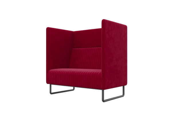 Диван одноместный BROS-1 (Teddy 644/Металл Черный)