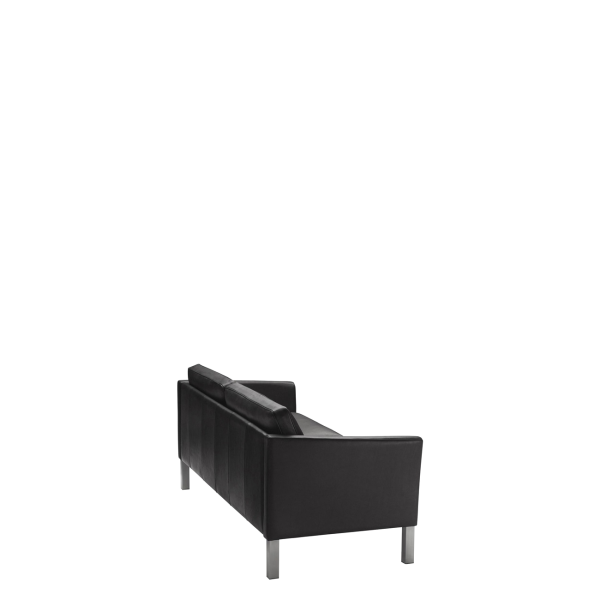 Диван офисный Купер (М-52) 2-х местный (Черный)