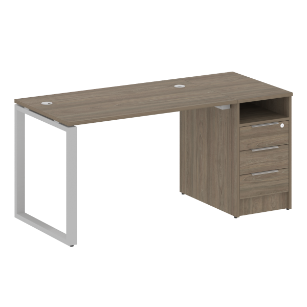 Рабочая станция Metal System Style БО.РС-СТП1.2 1612x750x750 (Вяз/Серый металл)