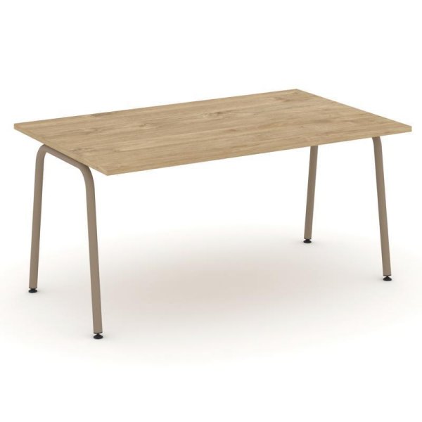 Стол переговорный ES.PRG-1.4-K (1580х980х750) (Тиквуд Светлый/Металл Латте)