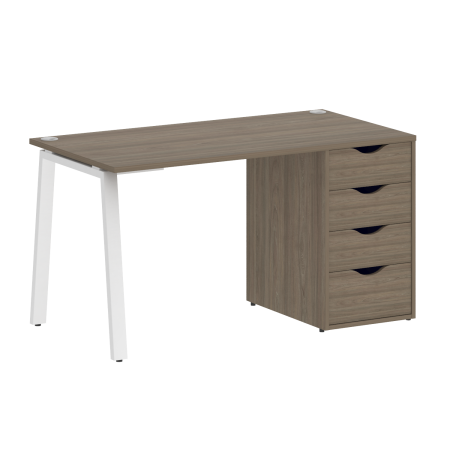 Стол письменный VR.SP-3-138.4.A 1380x720x750 (Вяз благородный/Белый Металл)