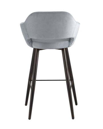 Стул барный Саймон велюр серый (Стул барный Саймон серый)