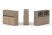 Тумба двойная + низкая надставка ES.NB.2N-3 (1500х410х1135) (Латте/Тиквуд Светлый)
