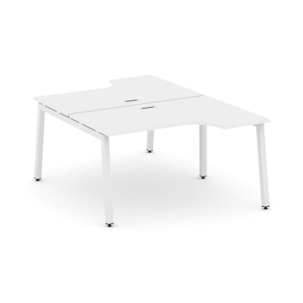 Рабочая станция эргономичная SN-5A.DRPA-001 (1380х1232/1992х750) (Белый/Металл Белый)