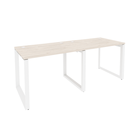 Рабочая станция на О-образном м/к Onix O.MO-RS-2.1.7 1960x720x750 (Денвер Светлый/Белый Металл)