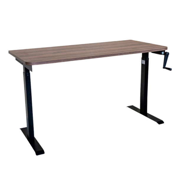 Стол c электроприводом LA-T33- E5A (1600x700x700-1200) (Коричневый дуб | Черный)