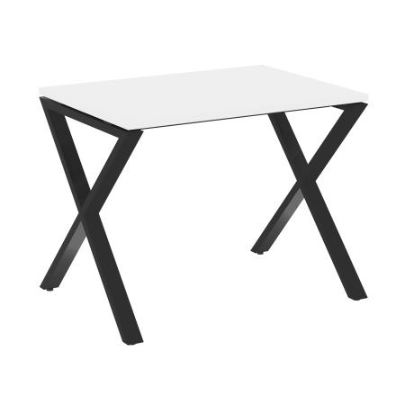 Стол рабочий VR.L-SRX-1.7 980x720x750 (Белый Бриллиант/Черный металл)