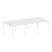 Рабочая станция на 6 раб. мест Metal System Style БП.СМ-6.1 3000x1475x750 (Дуб Наварра/Серый металл)