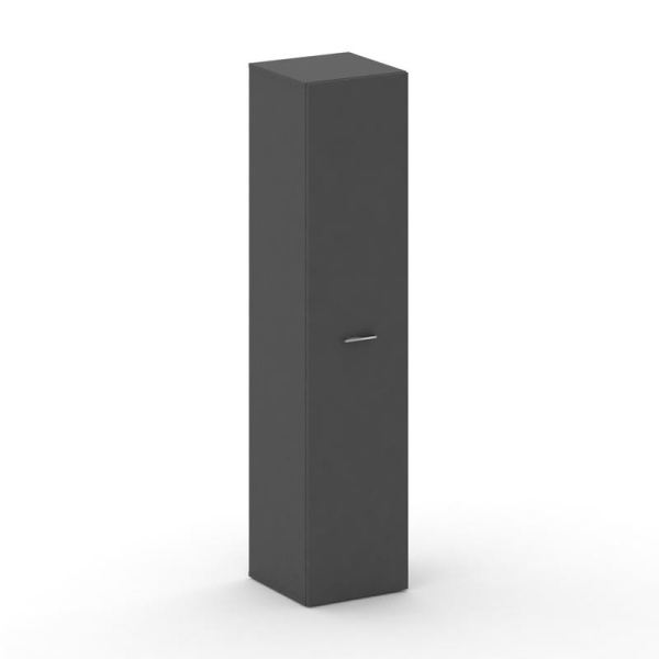 Шкаф узкий высокий универсальный Fresco FRU.SU-102 (450x460x2000) (Базальт UM)