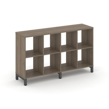 Каркас стеллажа 2 яруса SN.KS-240 (1488х400х881) (Вяз Благородный/Металл Антрацит)