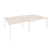 Рабочая станция на П-образном м/к Onix O.MP-D.RS-4.2.7 2360x1475x750 (Тиквуд Темный/Белый Металл)