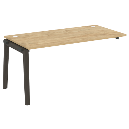 Наборный элемент рабочей станции на деревянных опорах Onix Wood OW.1.NRS-4.8 1580x800x750 (Тиквуд Светлый/Дуб Темный)