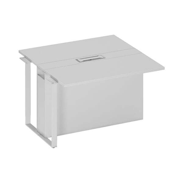 Секция стола для переговоров промежуточная Speech СП 110 БП БП БП ХР 1600x1200x756 (Белый премиумСерый)