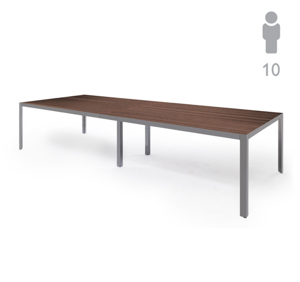 ENZO Стол для переговоров 310 см (Эвкалипт морен/Хром)