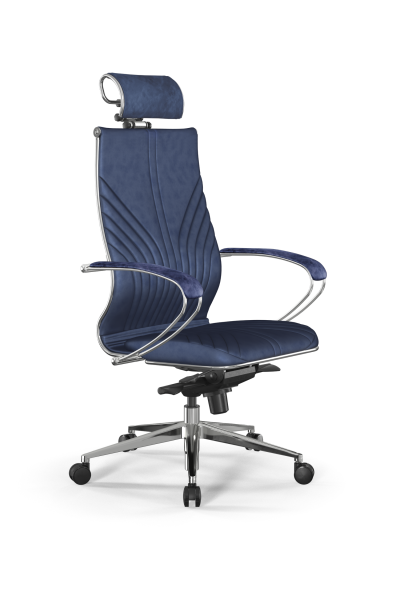 Кресло для руководителя Метта Samurai L2-13K - GoyaLE /Kc31/Wm31/K2cV/H2cV-3D(M06.B32.G11.W03) (Синий)