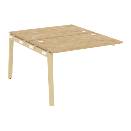 Наборный элемент рабочей станции на деревянных опорах Onix Wood OW.2.NRS-2.7 1180x1475x750 (Тиквуд Светлый/Дуб Светлый)