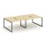 Рабочая станция 2-х сторонняя SN-4O.DRS-034 (3160х1232х750) (Тиквуд Светлый/Металл Антрацит)