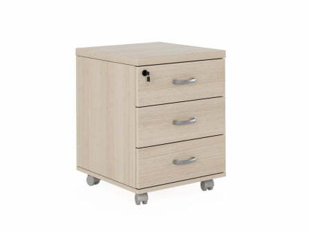 Тумба подкатная 3 ящика Flash FLS207 452x474x595 (Дуб)