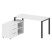 Рабочая станция с опорной тумбой левая Metal System Style БП.РС-СТС-2.3 Л 1500x1520x750 (Дуб Наварра/Серый металл)