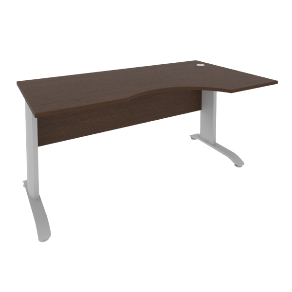 Стол криволинейный правый Riva ПЛ.СА-1 Пр 1600x900x750 (Венге/Металлик)