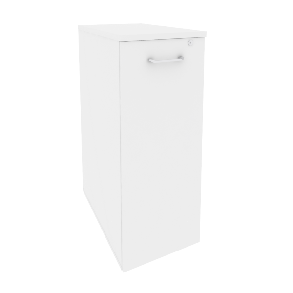Тумба высокая выдвижная приставная/опорная Onix O.VTPO-7 432x720x1120 (Белый Бриллиант)