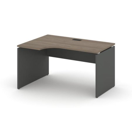 Стол рабочий эргономичный SN-D.SPA-011(L) (1380х700/980х750) (Вяз Благородный/Антрацит)