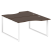 Рабочая станция криволинейная Metal System Style БО.РАС-СА-2.2 1400x1835x750 (Дуб Наварра/Серый металл)
