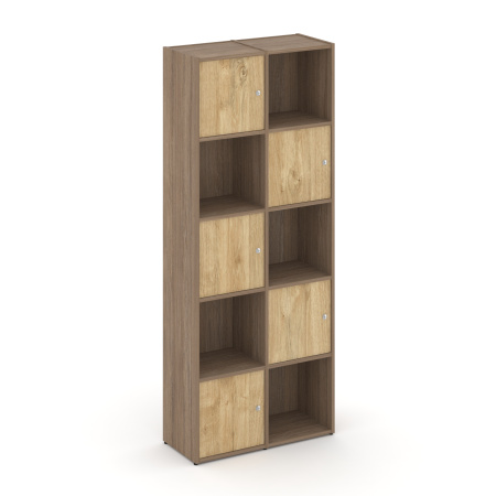 Стеллаж Locker Plus LK.K-008 798x350x1983 (Дуб Аризона | Тиквуд Светлый)