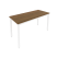 Стол письменный на металлокаркасе Slim С.СП-5.1 1380x600x750 (Серый/Антрацит металл)