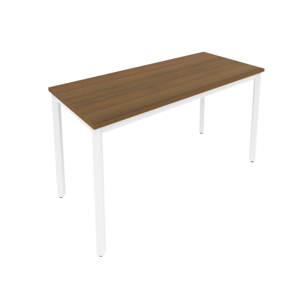 Стол письменный на металлокаркасе Slim С.СП-5.1 1380x600x750 (Орех/Белый металл)