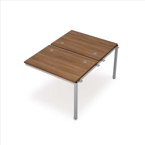 6МБС.277 Сдвоенные бенч-системы, средний модуль (1000x1435x750) (Шамони темный/Алюминий матовый)