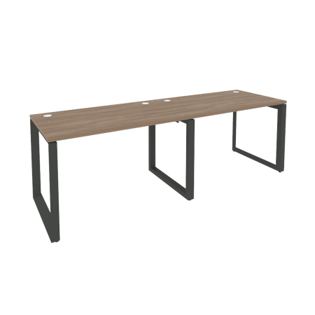 Рабочая станция на О-образном м/к Onix O.MO-RS-2.2.7 2360x720x750 (Дуб Аттик/Черный металл)